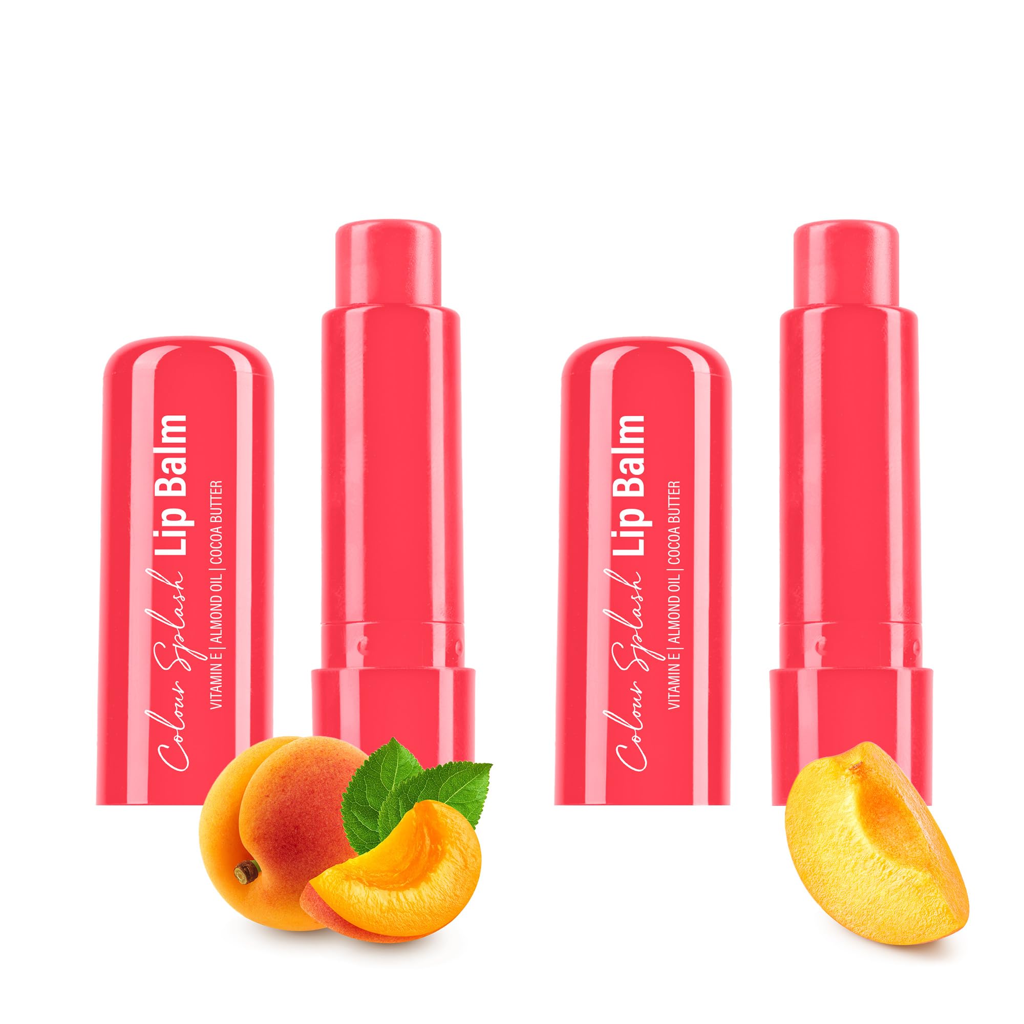 Hilary Rhoda Colour Splash Lip Balm | Moisturizing Lip Treatment with Vitamin E & Cocoa Butter | With SPF-15 | For Dry Chapped Lips | Intense Hydration | Pack of 2-3g (Apricot |Shade 04)-image-5