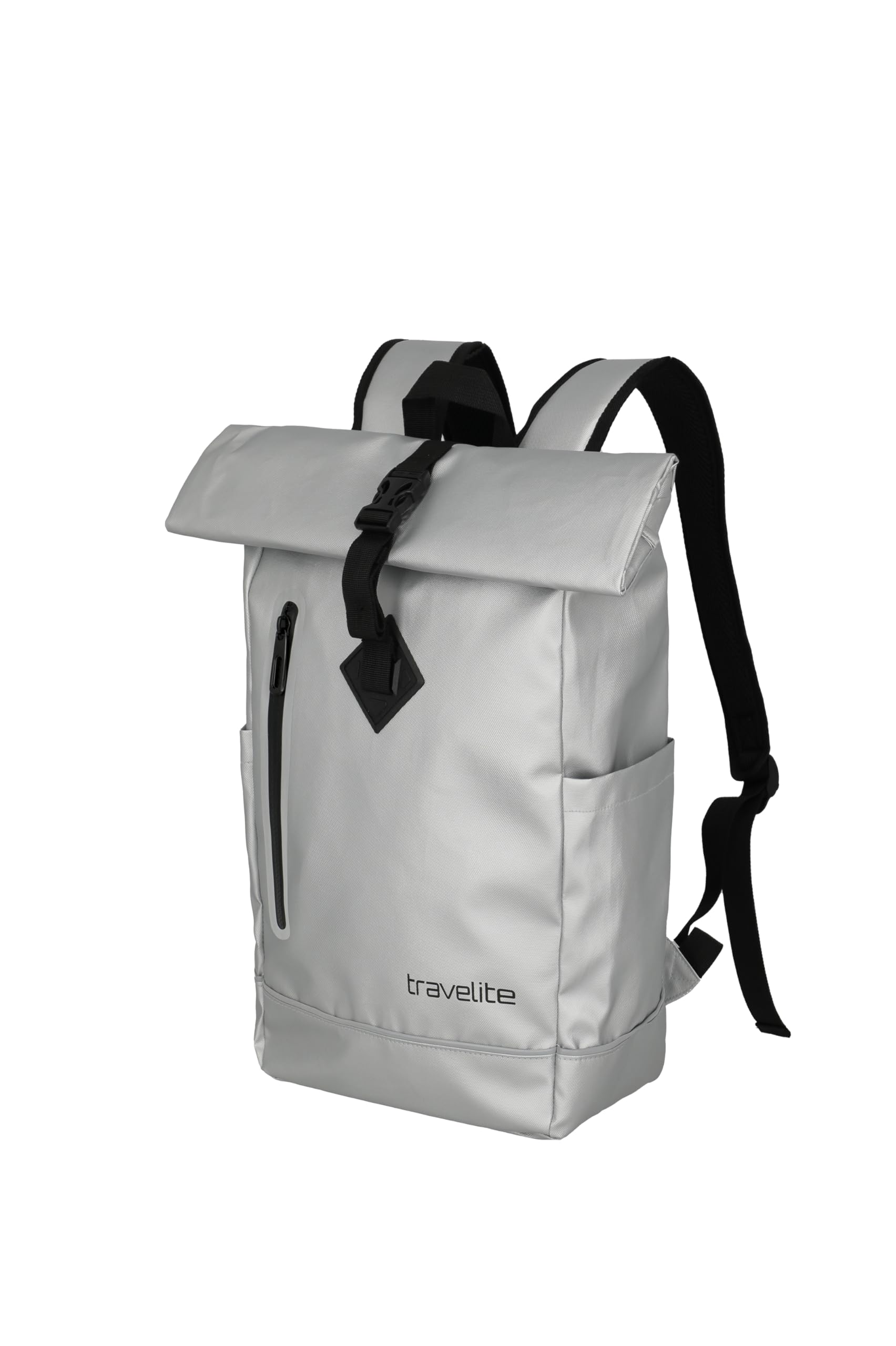 travelite Rolltop Backpack Waterproof, Bike Backpack, Leisure Backpack with Roll-Top Closure & Reflectors, BASICS, 48 cm, 19 Litres — image 1