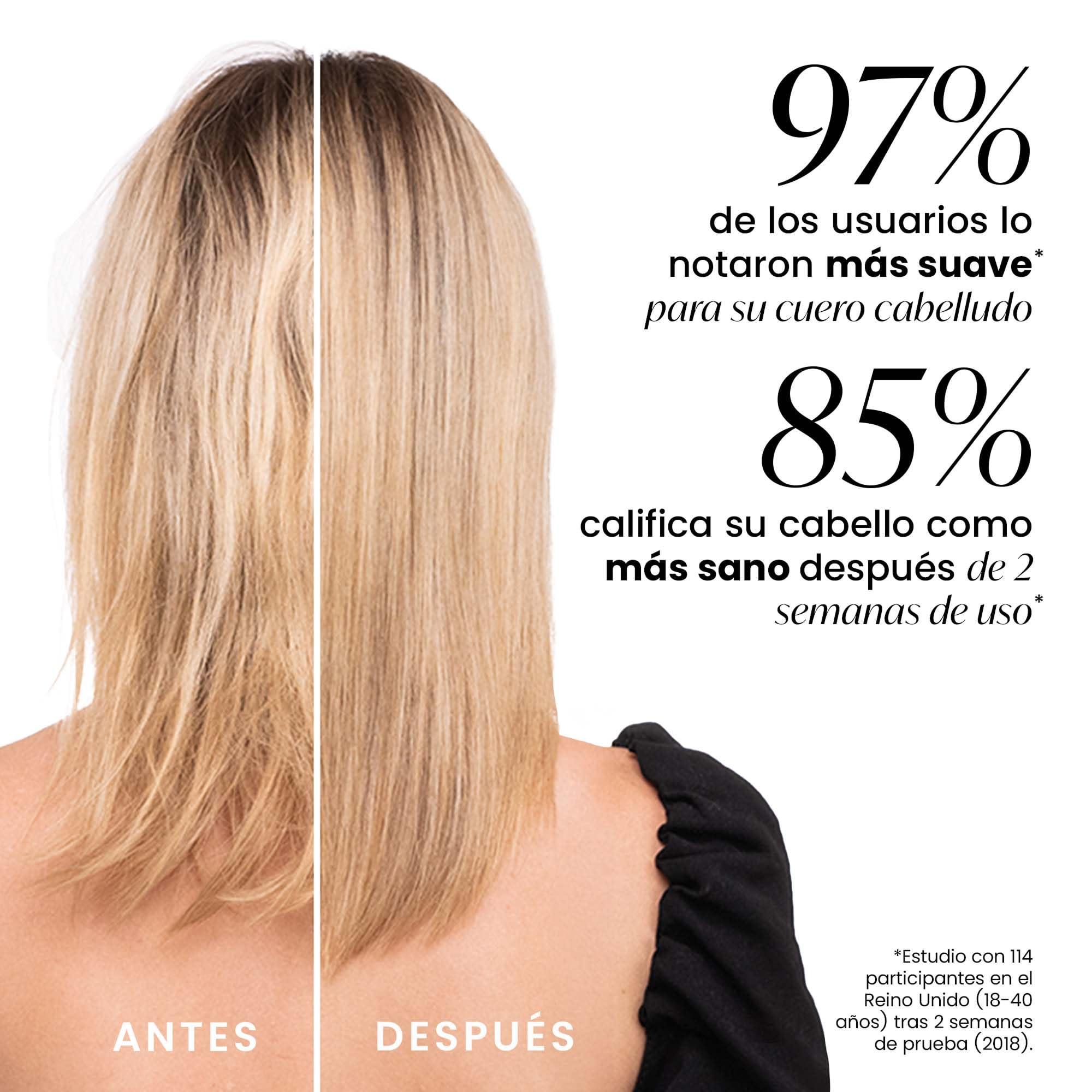 Tangle Teezer Large Fine and Fragile Ultimate Detangler Hairbrush - Cepillo Grande para Cabello Teñido, Fino y Frágil - Púas Suaves y Flexibles de Doble Altura, Menos Rotura y Sin Tirones - Azul