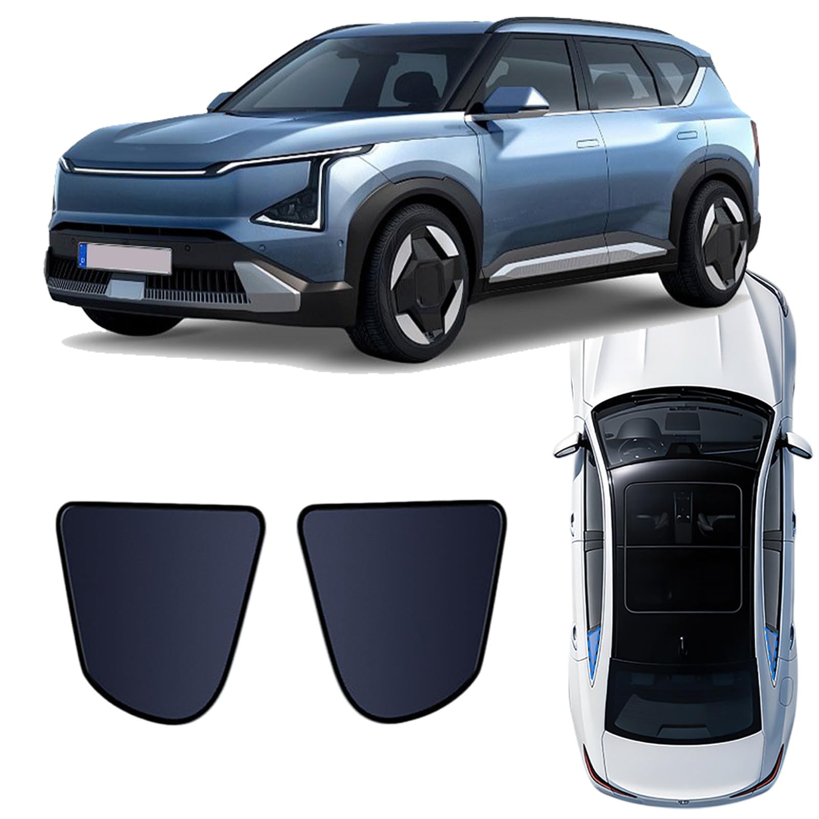 Rideaux magnétiques KIA EV5 : pare-soleil intérieur pliable contre la chaleur et les UV