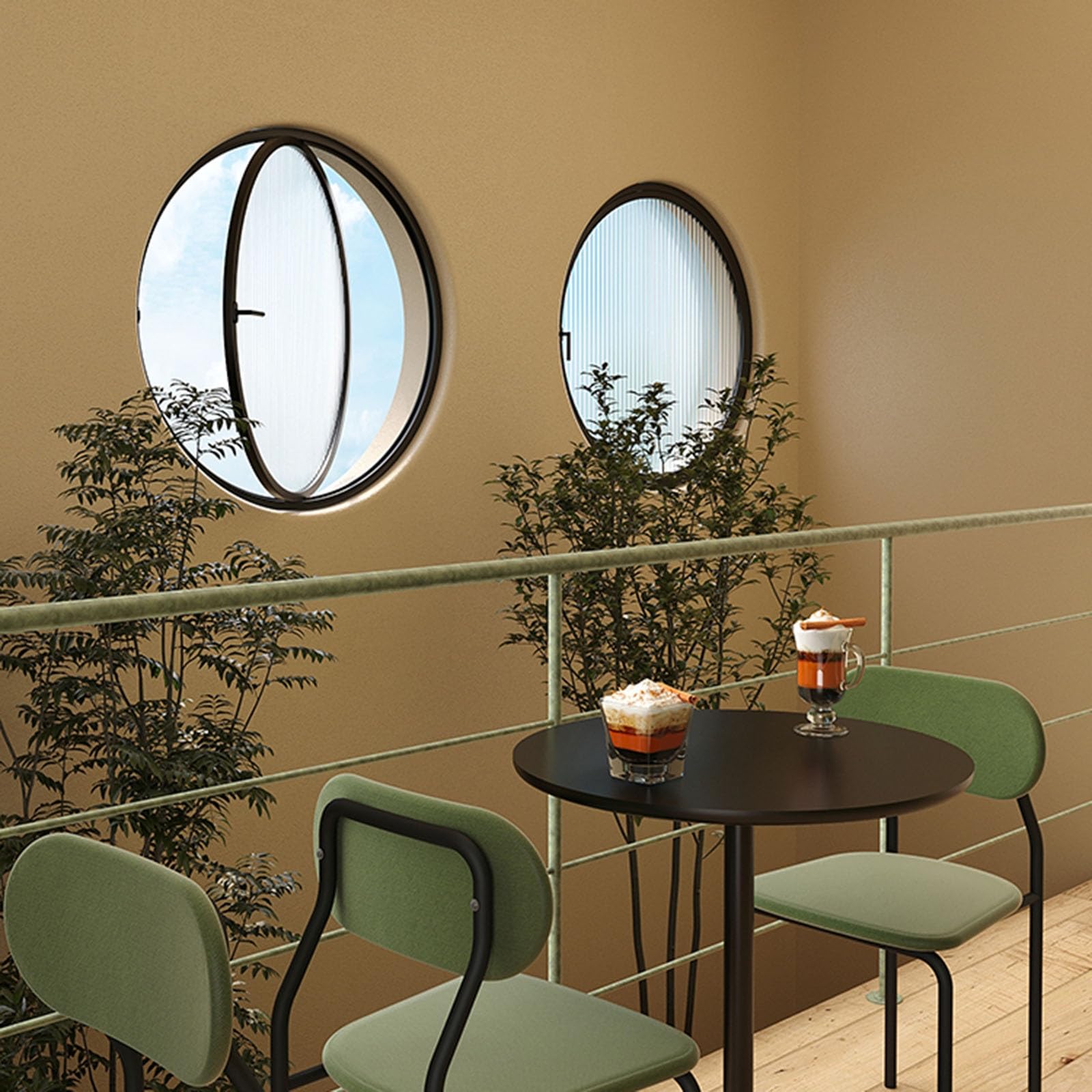 Drehbares Drehfenster im Mittelschacht, Ersatzfenster für Haus-/Schaufenster, Anti-Spähglas, Metallrahmen für Haushalt, Schuppen, Scheunen, Garage, Spielhaus (schwarz, 50 cm)
