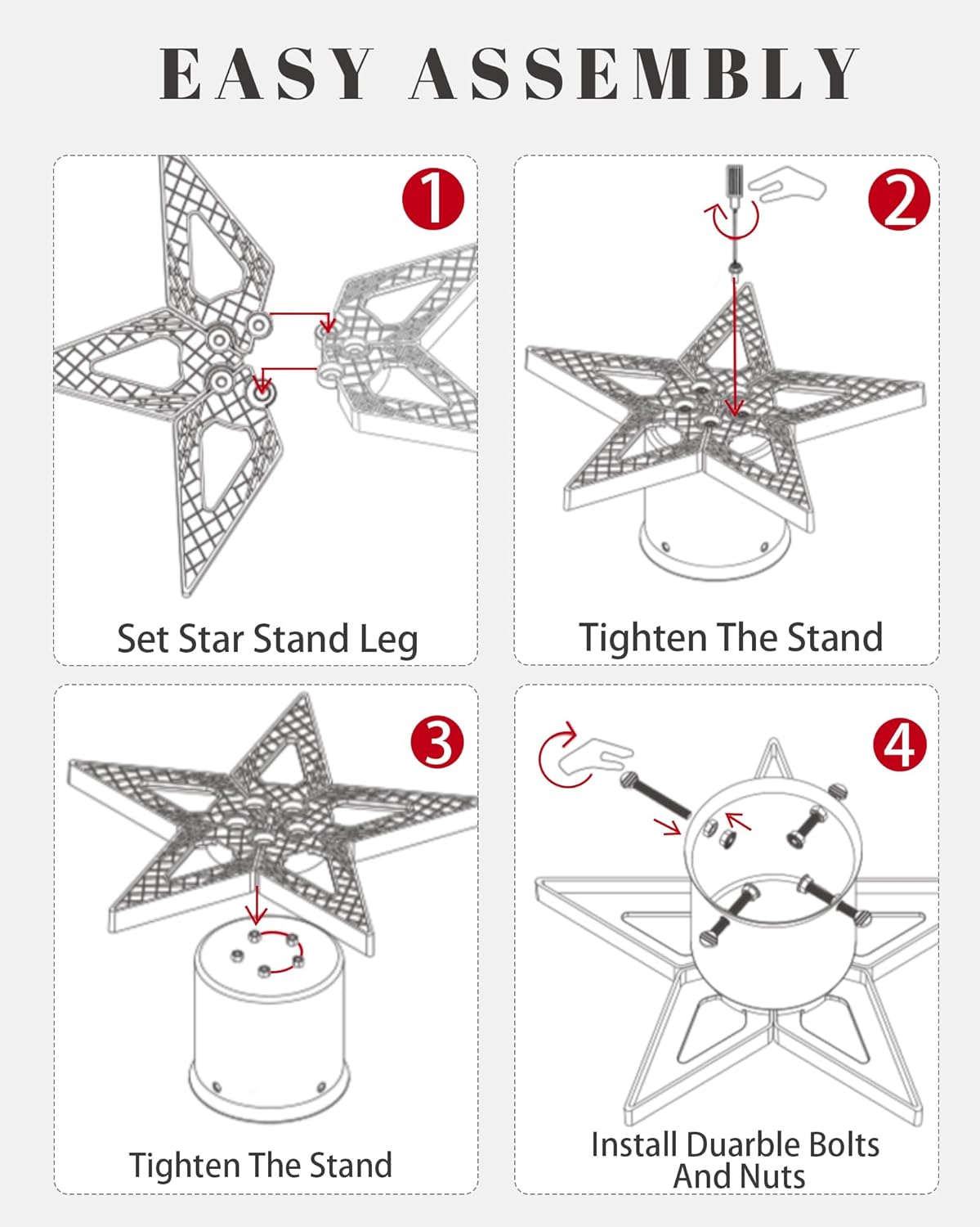 Christmas Tree Stand for 6ft Real Tree Green Christmas Tree Holder for Holiday Home Party Christmas Tree Decorations Fits Up to 4.7" Live Xmas Tree Trunks
