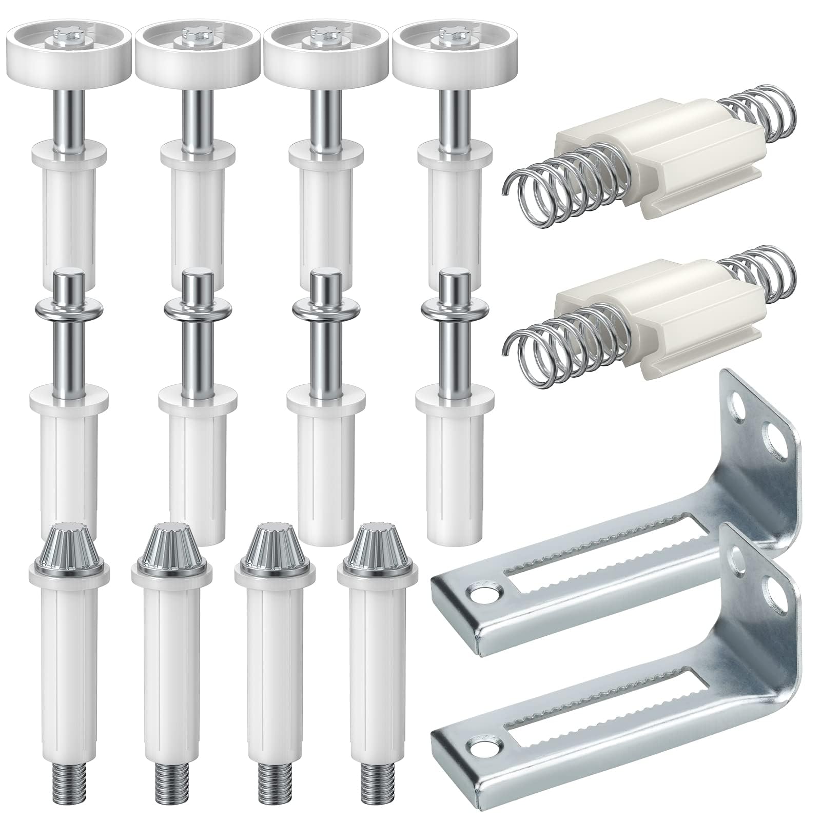 TERRIFI 16 PCS Bifold Door Hardware Repair Kit, Repair Replacement Parts for Bi-fold Door Sliding Door, Suitable for Folding Pocket Door Accordion Door Barn Door