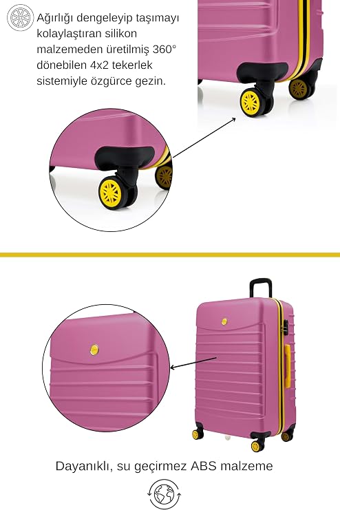 Medium Size Suitcase 4x2 Wheel 1167