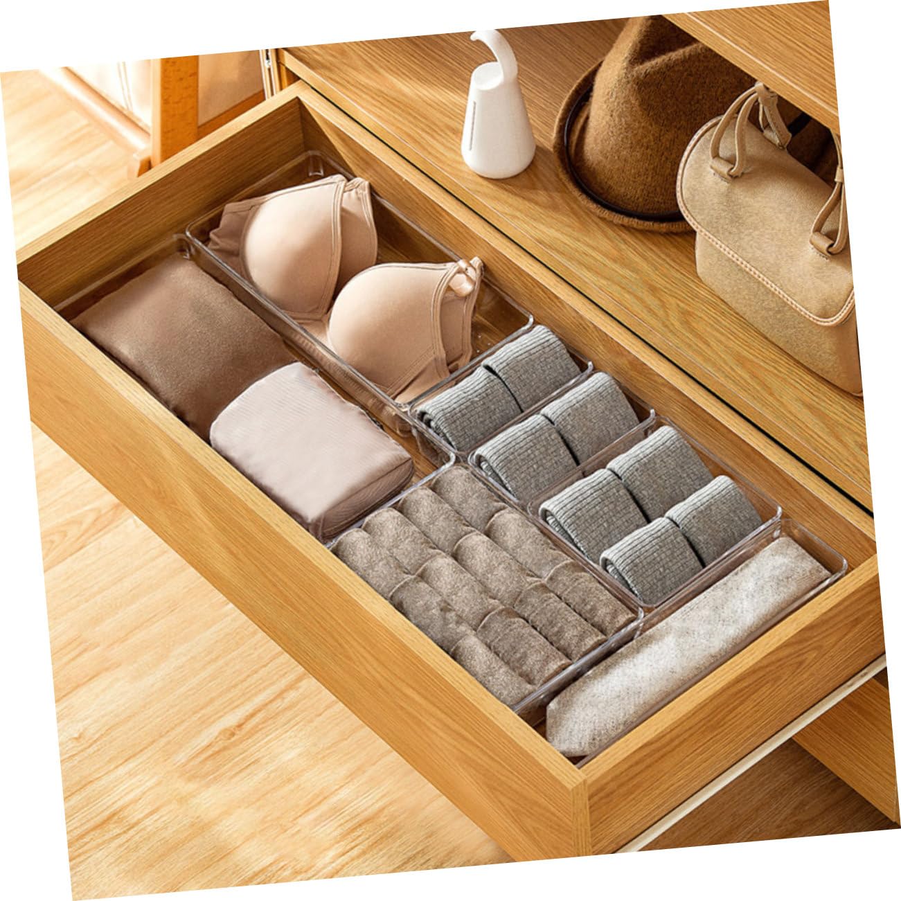 Alipis 6pièces Boîtes De Rangement Multifonctionnelles Transparentes Pour Ustensiles De Cuisine Et Objets Divers Organisateur Pratique Pour Maison