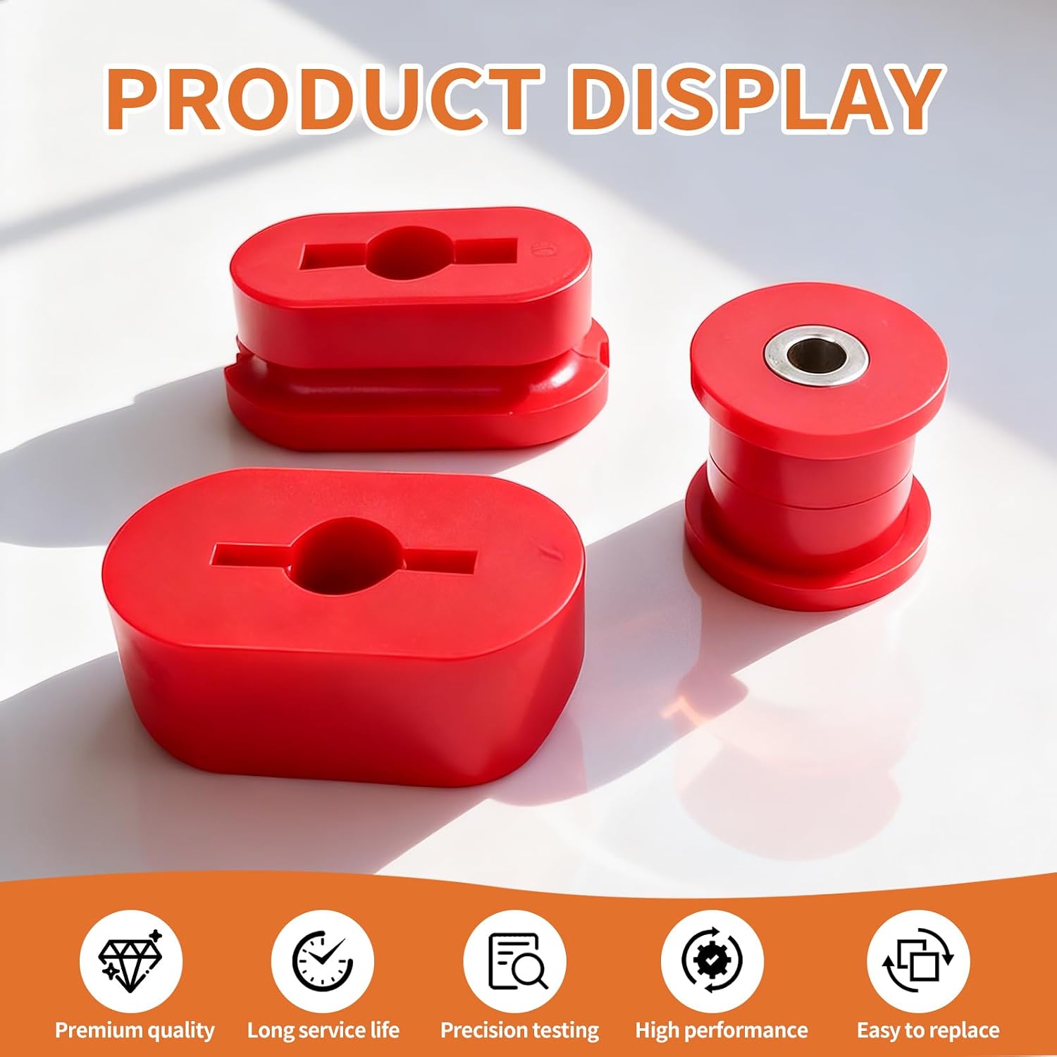Front Mount Dog Bone Polyurethane Bushes Motor Mount for Jetta 99-05 Beetle 98-11 Golf MK4 97-03 TT MK1 99-06 Motor Mount Insert Upgrade
