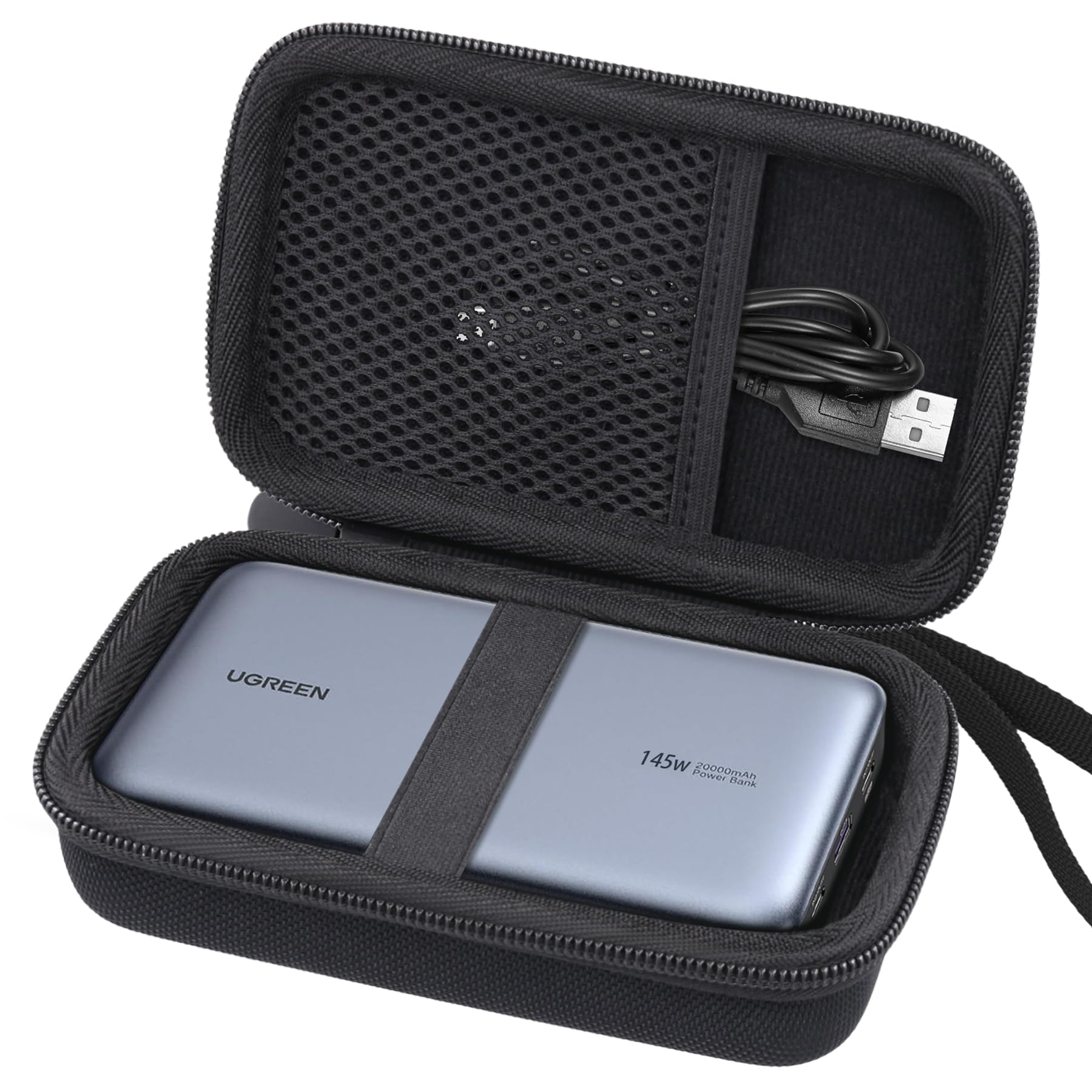 Baval Hard Portable Travel Case Compatible with UGREEN Power Bank 25000mAh 145W Portable Charger,Case Only
