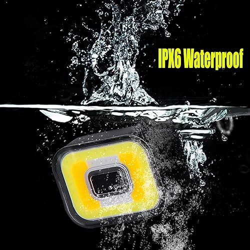 Miniatura 4 de Faros delanteros, tipo C, recargable, ligero, 5 modos, con atracción magnética para acampar al aire libre, reparación, senderismo, 2 paquetes