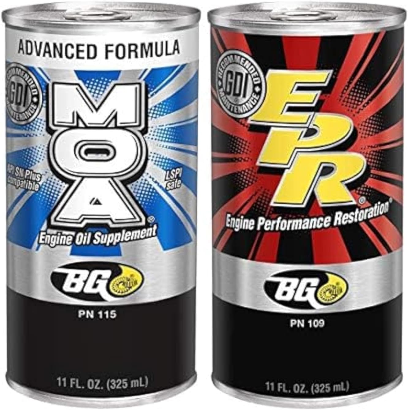 Bg Products MOA & EPR Motor Oil Additive Lubrication Supplement Engine Restore