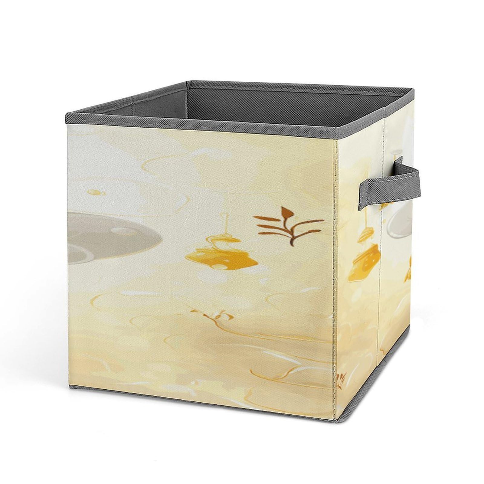 Fekiloot Style Cute Bees Honey Storage Bins Storage Baskets