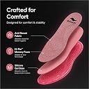 Relaxer Comfort Insoles – Shock Absorption Foot Pain Relief, All-Day Support Orthotic Inserts for Men & Women, Reduce Heel & Arch Discomfort, Everyday Cushioning (Pink) gallery image