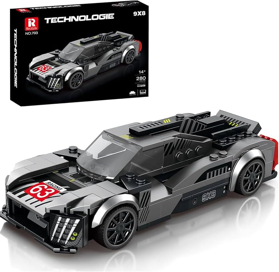 Reobrix 793 Peugeot 9X8 Building Blocks Set, 1:24 Scale Model Car