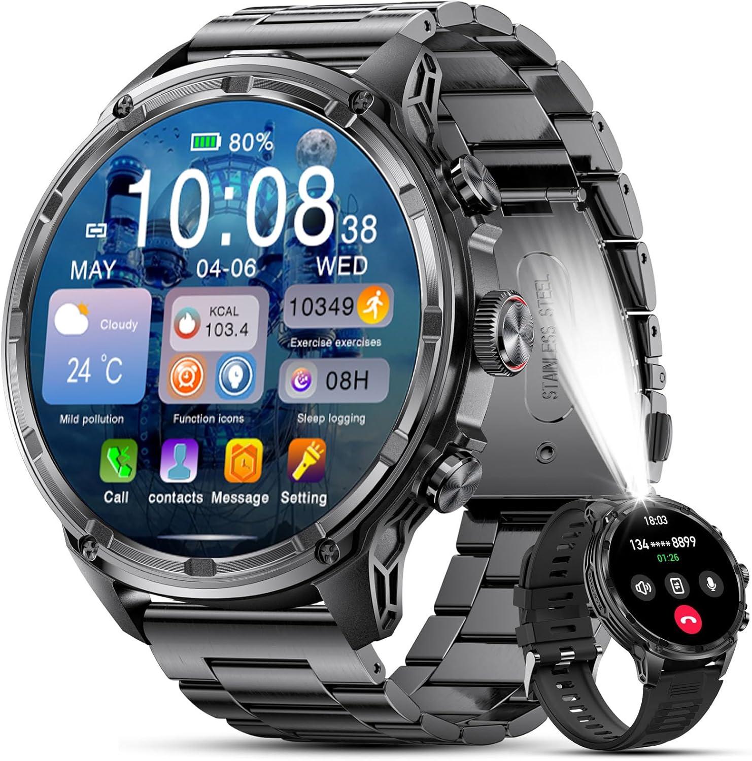 Lige Military Smart Watch Unboxing