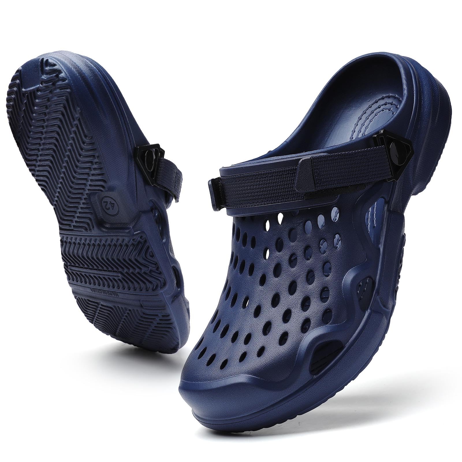 Men's Slip On Clogs Summer Non Slip Garden Shoes Lightweight Soft Clogs Mules Garden Kitchen Outdoor Beach Yard Pool Shower Classic Sandals Slippers