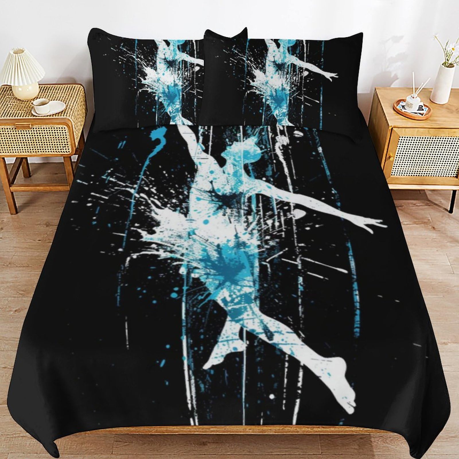 Housse de couette ballet 135x200 cm idée cadeau pour adolescente et fille
