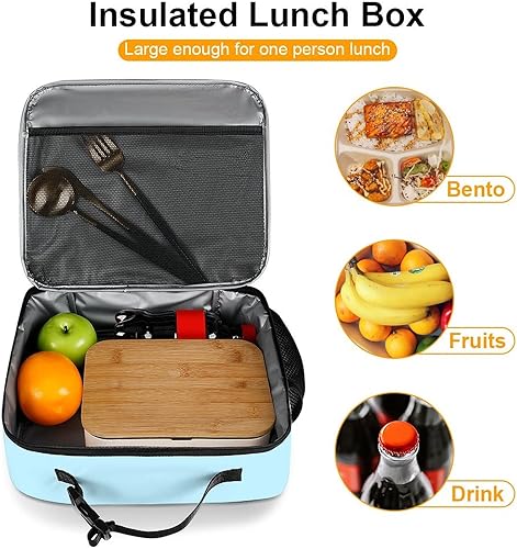 Miniatura 7 de Muishi Linda lonchera reutilizable de pingüino, bolsa térmica con aislamiento, lonchera para comida y comida, bolsa de mano para mujeres, niños,
