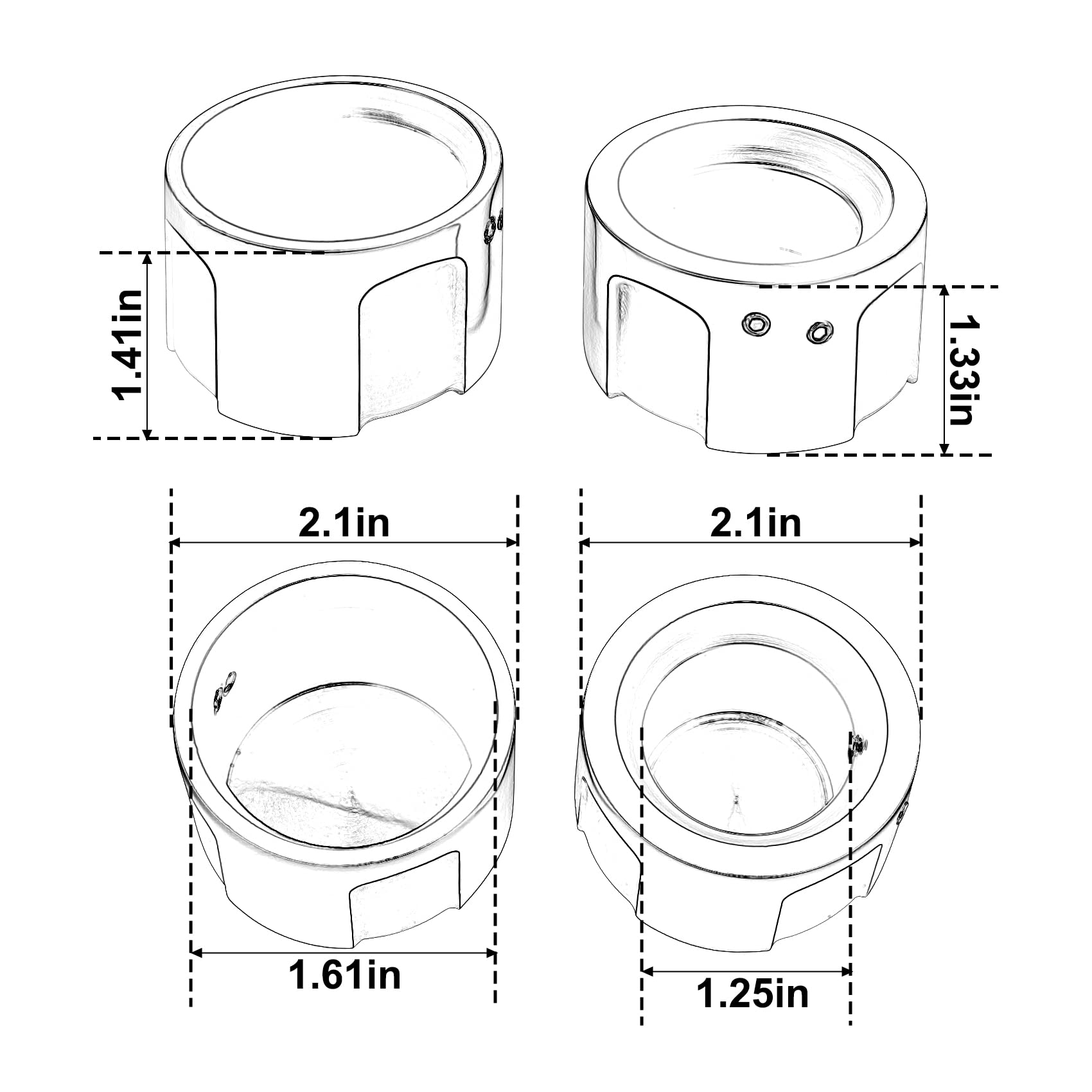 Green-L Motorcycle Rear Axle Cap Nut Covers Fit for Harley Sportster 2014-2022 Softail 2009-2022 Dyna 2011-2017