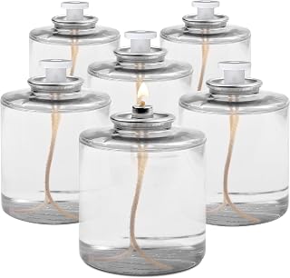 Hyoola 80 Hour Liquid Paraffin Long Burning Candles - 6 Pack - Survival and Emergency Candles