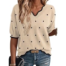 Dokotoo Womens Casual V Neck Short Sleeve Sweater Ribbed Knit Lightweight Sweaters Tops Fashion Clothing Outfits
