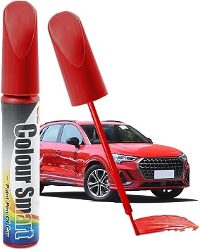 طلاء Touch Up للسيارات، مجموعة إصلاح خدوش طلاء السيارة، طلاء Touch Up ثنائي في واحد لإصلاح خدوش قلم السيارة، طلاء Touch Up لإصلاح خدوش عجلات السيارة، قلم يناسب معظم عجلات السيارة باللون الأحمر