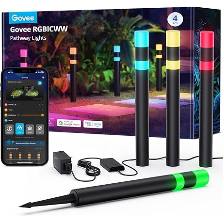 Smartly Illuminated: Outdoor Pathway Lights with Govee Brilliance