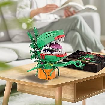 知育 ブロックAudrey II おもちゃ 組み立てキット ハロウィン Amazon.com: Millionspring Audrey The II Piranha Plant Flower