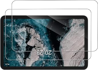 [2 Pack]Tempered Glass Compatible with Nokia T20/Nokia T21/HMD T21 Tablet 10.36" ,Ultra Resistant,Anti Fingerprints,HD Clear,No Bubbles,9H Hardness Protector Film Tempered Glass Film,Transparent