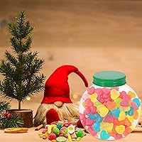 Vista 20 de Luxshiny Bolas de bebida de Navidad, 5 unidades, bombillas para botellas de agua, bolas de alcohol, tarros de dulces transparentes, cajas