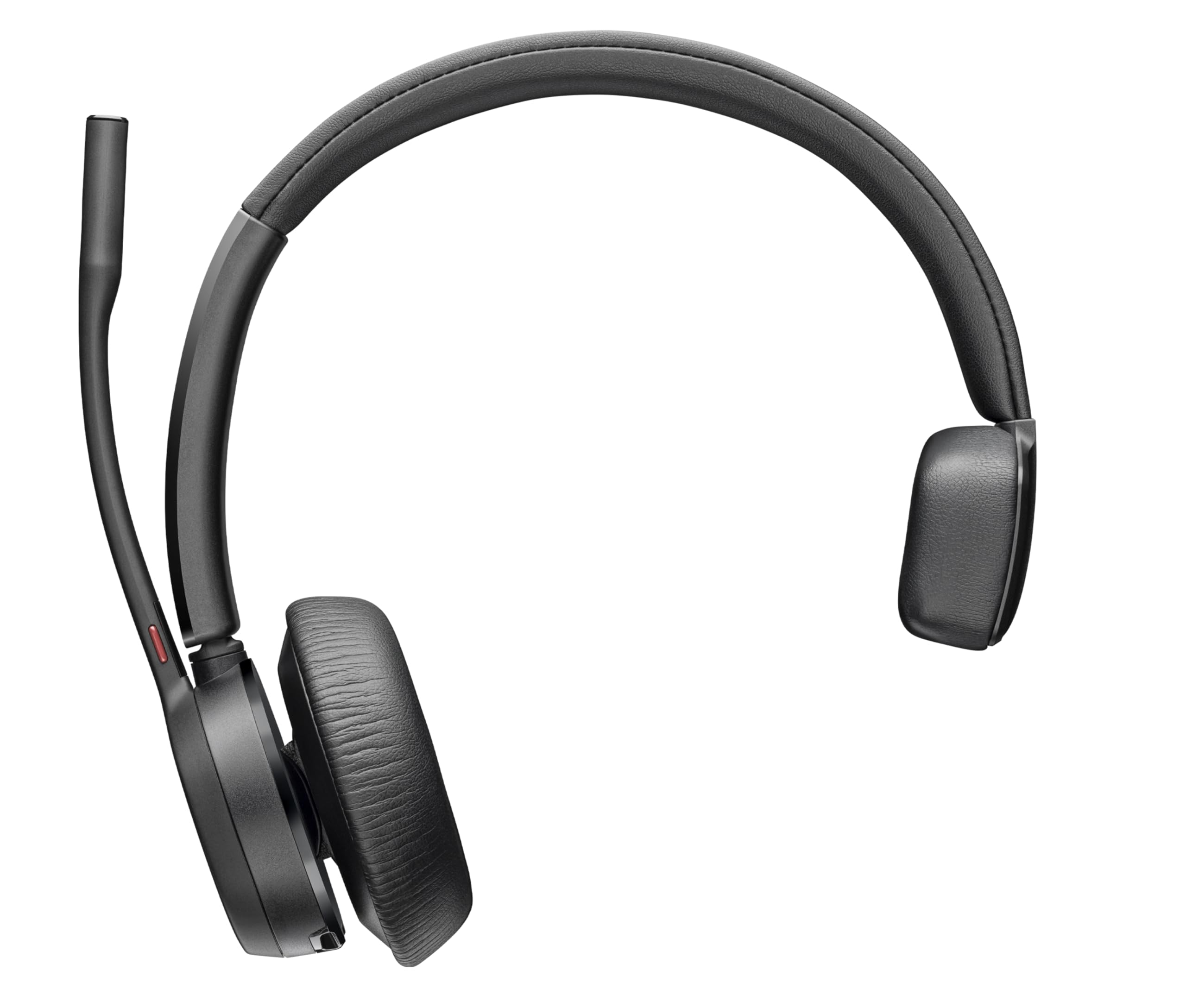 Poly Voyager 4310, schnurloses UC-Headset und Ladestation – Ein-Ohr-Bluetooth-Headset mit Noise Cancelling-Mikrofonarm – Verbindung mit PC/Mac/Mobiltelefon – Kompatibel mit Teams, Zoom und mehr