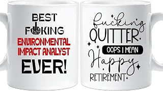 Funny Environmental Impact Analyst Retirement Gift, Retired Environmental Impact Analyst Appreciation Gifts, Thank You coworker leaving Gift, farewell good bye mug