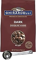 Vista 13 de Ghirardelli Pepitas de chocolate 60% cacao, bolsa de 5 libras con cuchara barista con sello Ghirardelli