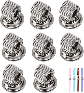 BTSKY® Stainless Steel Magnetic Pen Holder Clips- Magnetic Pen Clip Holder Fit Any Size Pens magnetic push pins for Refrig...