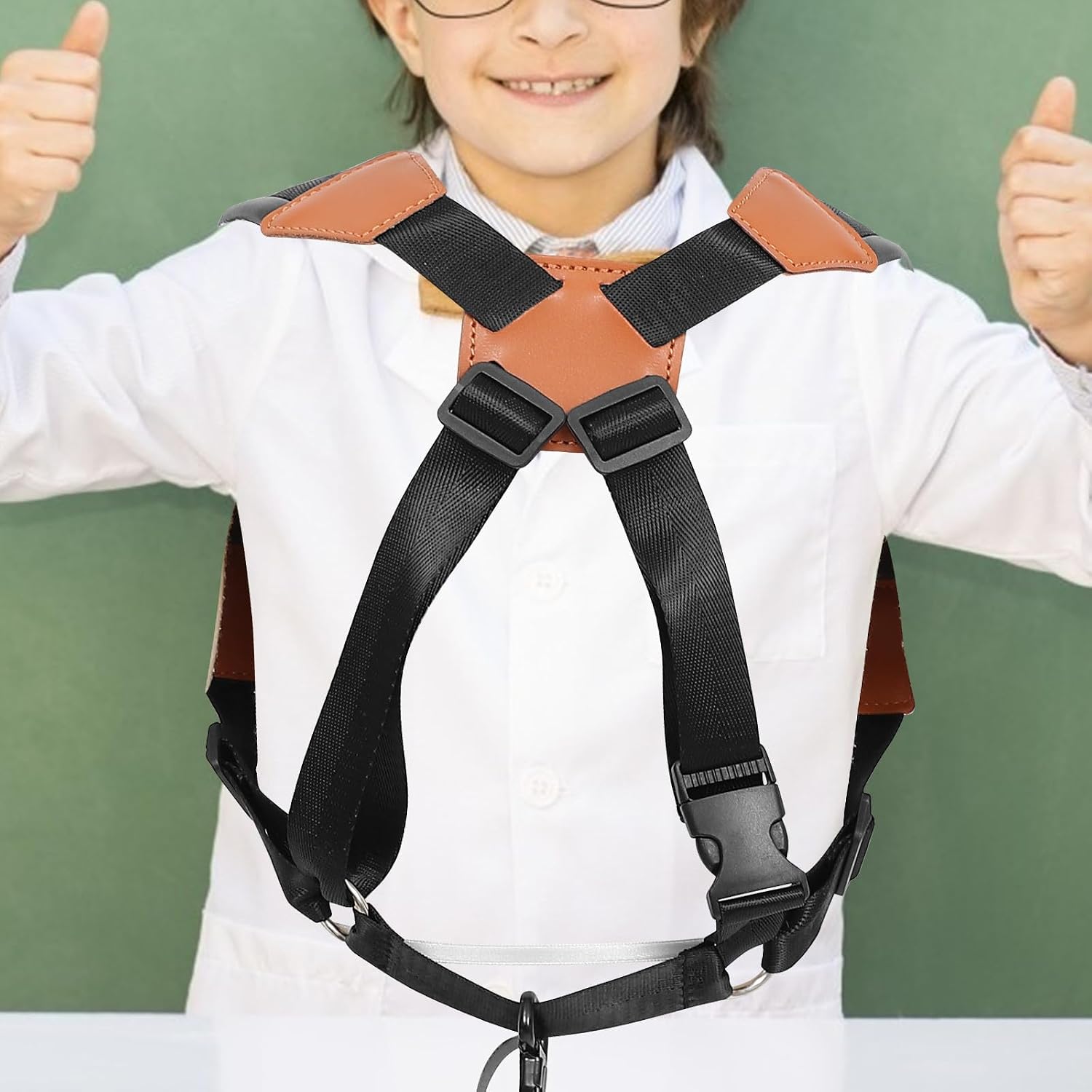 2pcs Saxophone Shoulder Strap Black Small Size Double Shoulder Harness for Beginners Portable Saxophone Harness Instrument Accessories