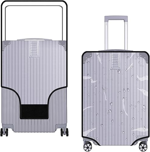 Kinglighten Funda protectora de equipaje de PVC transparente de plástico para maleta, protectores de viaje para equipaje, Transparente, Viajes