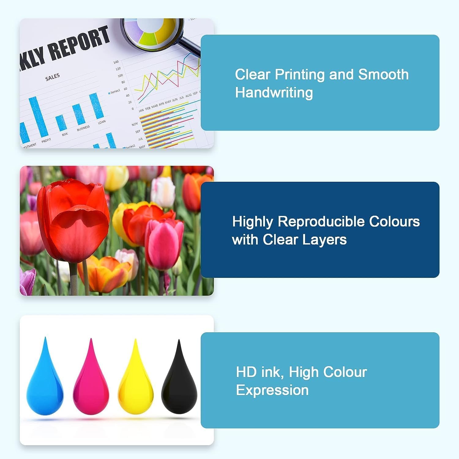 colorfly 364XL Cartucce Compatibili per HP 364XL 364 XL per Photosmart 5520 5510 6510 6520 7520 Deskjet 3520 3070A Officejet 4620 4622 (4 Nero 2 Ciano 2 Magenta 2 Giallo,10-Pezzi)