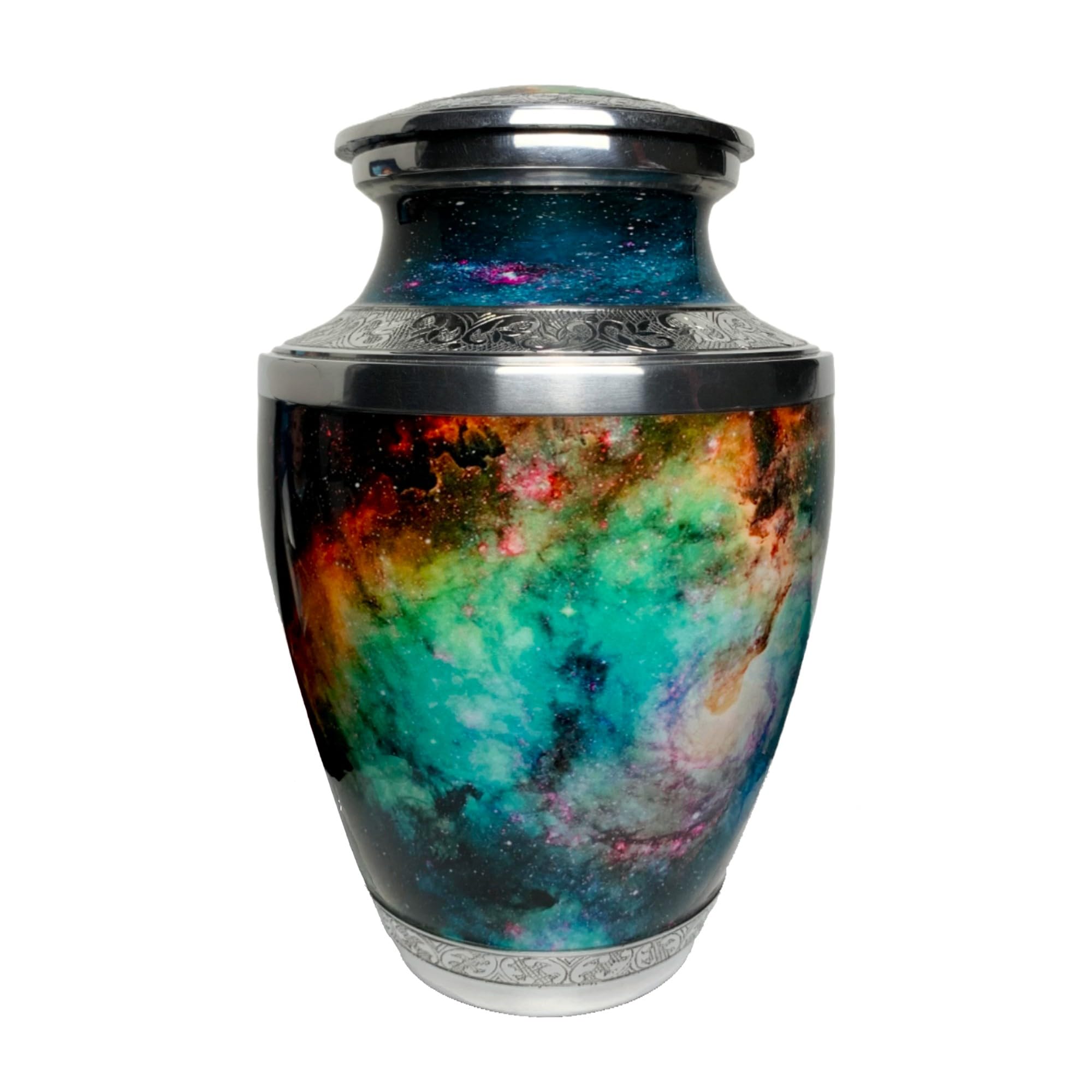Shine North Starburst Galaxy Cremation Urn for Human Ashes Large – Memorial Funeral Urn for Adults – Decorative Urn for Men & Women