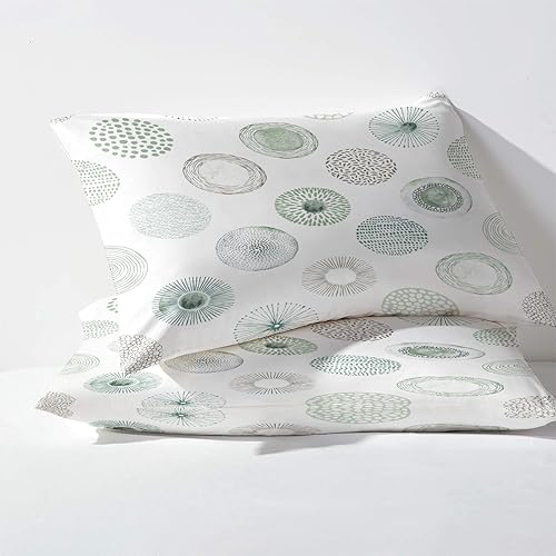 Miniatura 3 de Juego de sábanas geométricas tamaño King, sábanas de arte moderno, sábanas y fundas de almohada estampadas de 4 piezas, sábana bajera ajustable de