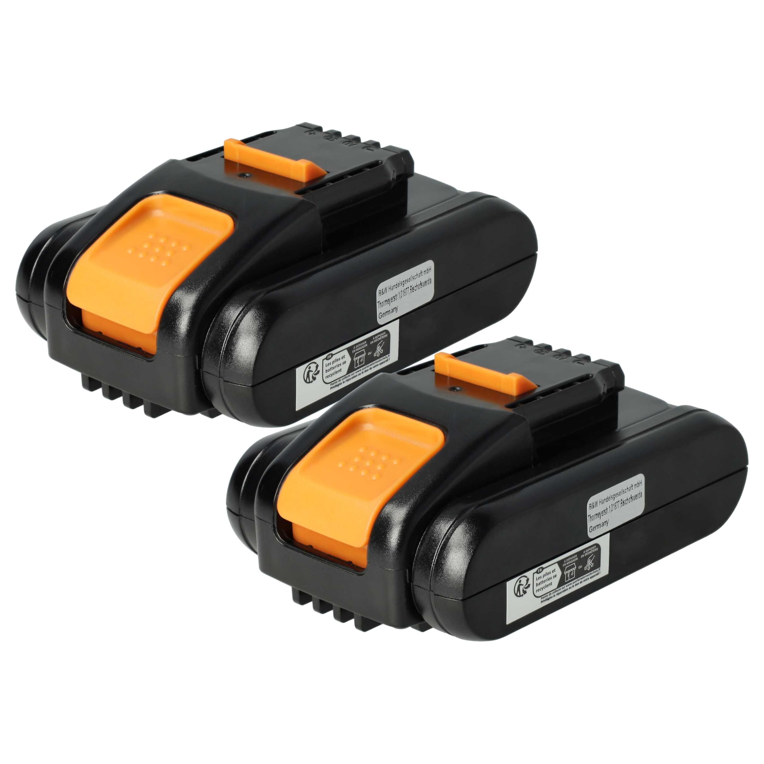 vhbw 2X batería Compatible con Worx WG160.1