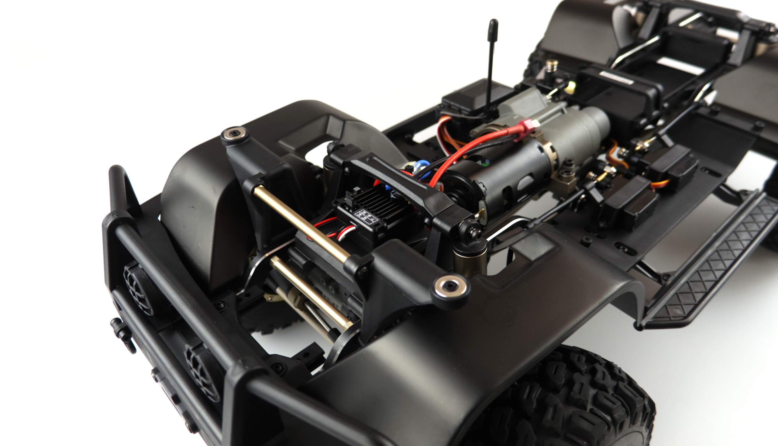 Amewi 22469 AMXRock RCX8P Scale Crawler Pick-Up - Coche teledirigido (Escala 1:8), Color Azul