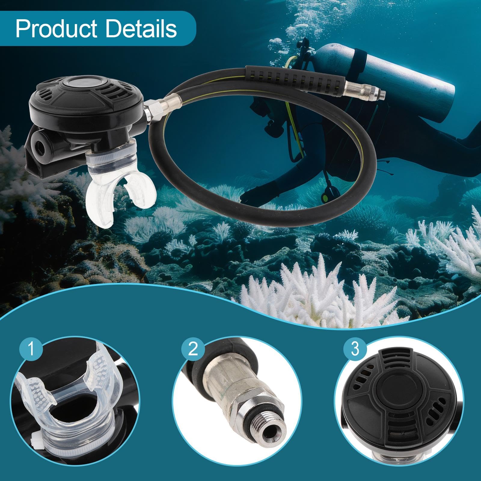 Secondo Stadio Erogatore per Immersioni, Accessori per Immersioni, Secondo Stadio Professionale per Snorkeling Subacqueo