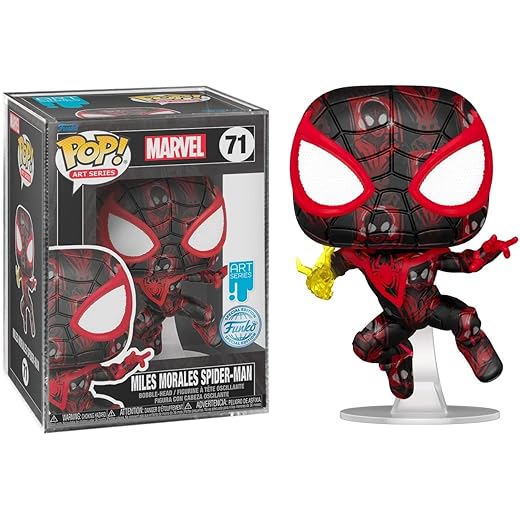 Funko Marvel Miles Morales Spider-Man Pop! Vinyl Collectible Bobble-Head Limited Edition Exclusive Art Series