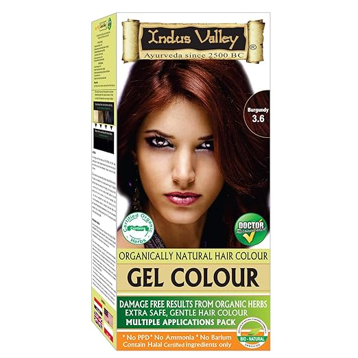 Indus Valley Gel Burgundy 3.6 Hair …