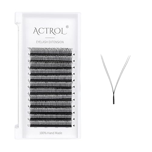 Miniatura 7 de Extensiones de pestañas W con volumen 3D, 0.07C, rizo de 0.315-0.591 in, pestañas en forma de W, pestañas negras con forma de W