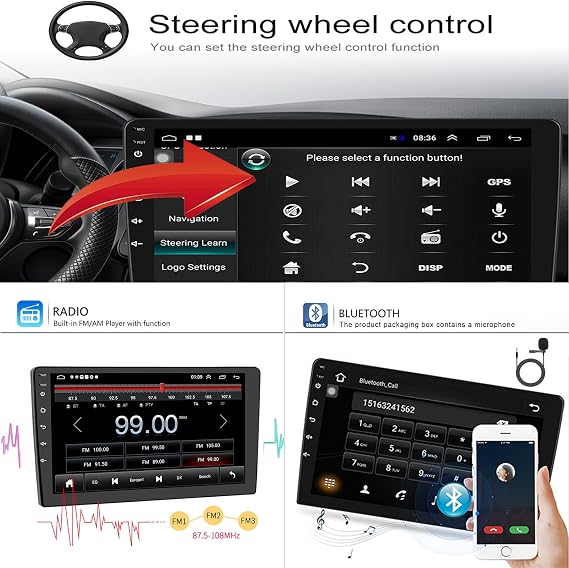 Car Radio Stereo for Toyota Passo Daihatsu Boon Sirion Subaru Justy Perodua Myvi 2005-2009, Android 13, 9 IPS Touch Screen Upgrade Dash Kit with Car-Play & Android Auto, GPS Navigation 4Core 2+32GB