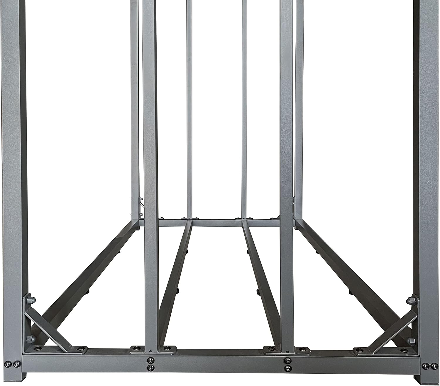 QUICK STAR Metalowy regał na drewno kominkowe antracyt 143 x 70 x 185 cm stojak na drewno opałowe do ogrodu 1 8 m³ 2 5 SRM magazyn drewna kominkowego pomoc do układania drewna na zewnątrz.
