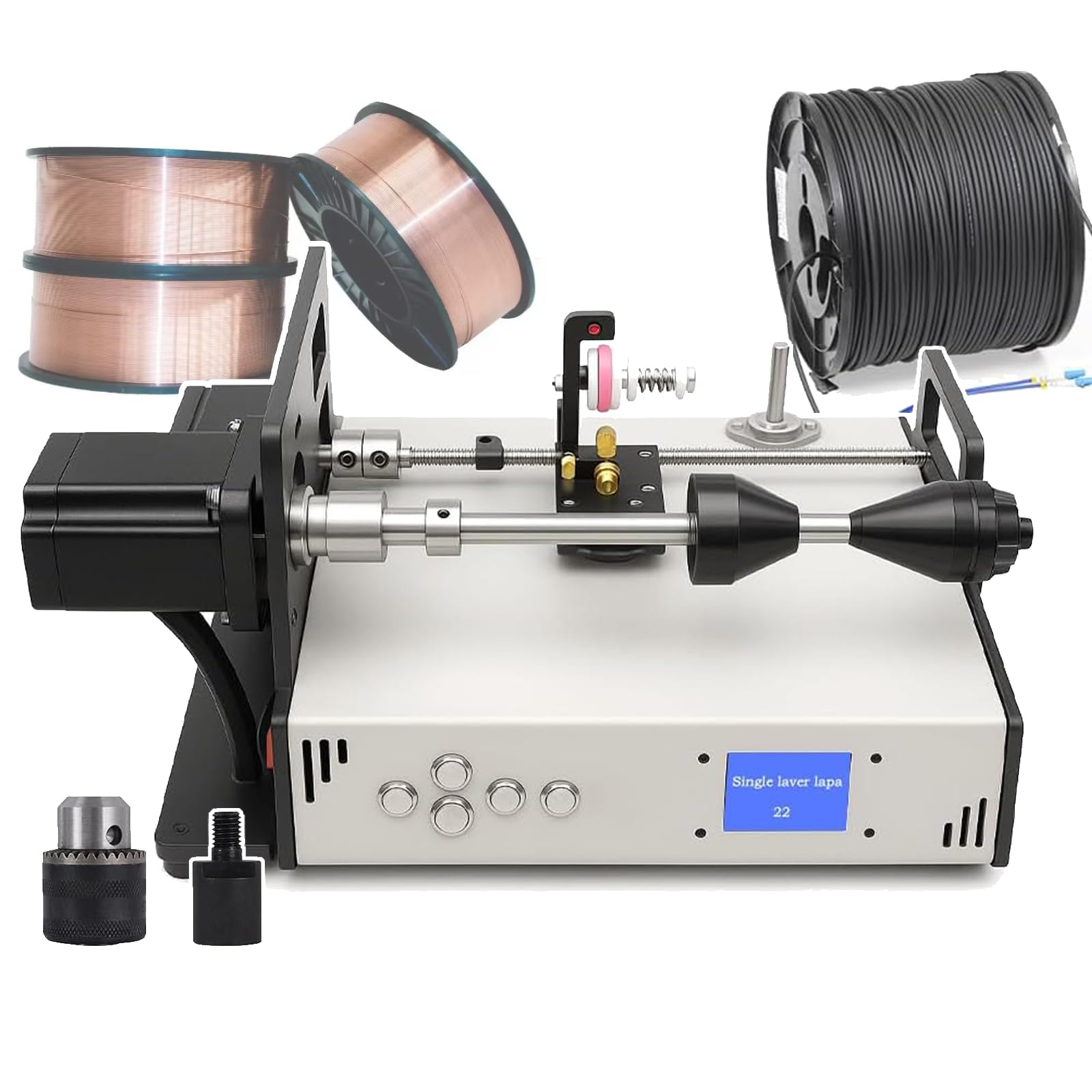 Llozoo Automatic Winding Machine, Cnc Winding Machine, Precision : 0.01Mm, 120-900 Rpm Adjustable Speed, Programmable Control For Audio Amplifiers, Industrial Harnesses, Crafting,A
