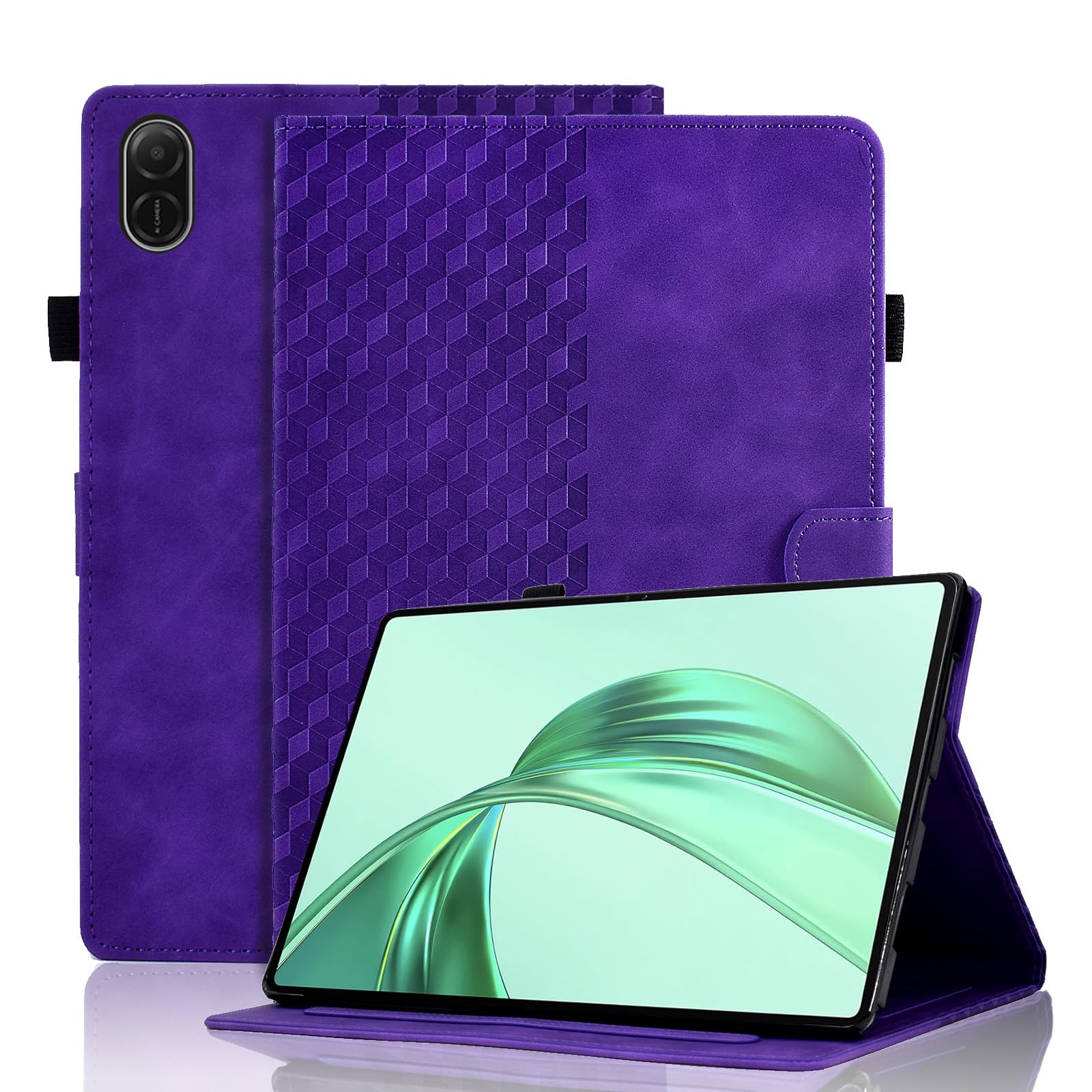 Case for Honor Pad X8a 11 Inch Tablet 2024 Protective Case Premium Leather Folio Smart Case with Auto Sleep/Wake Pen Holder Card Slot for Honor Pad X8a- Dark Green — view 163