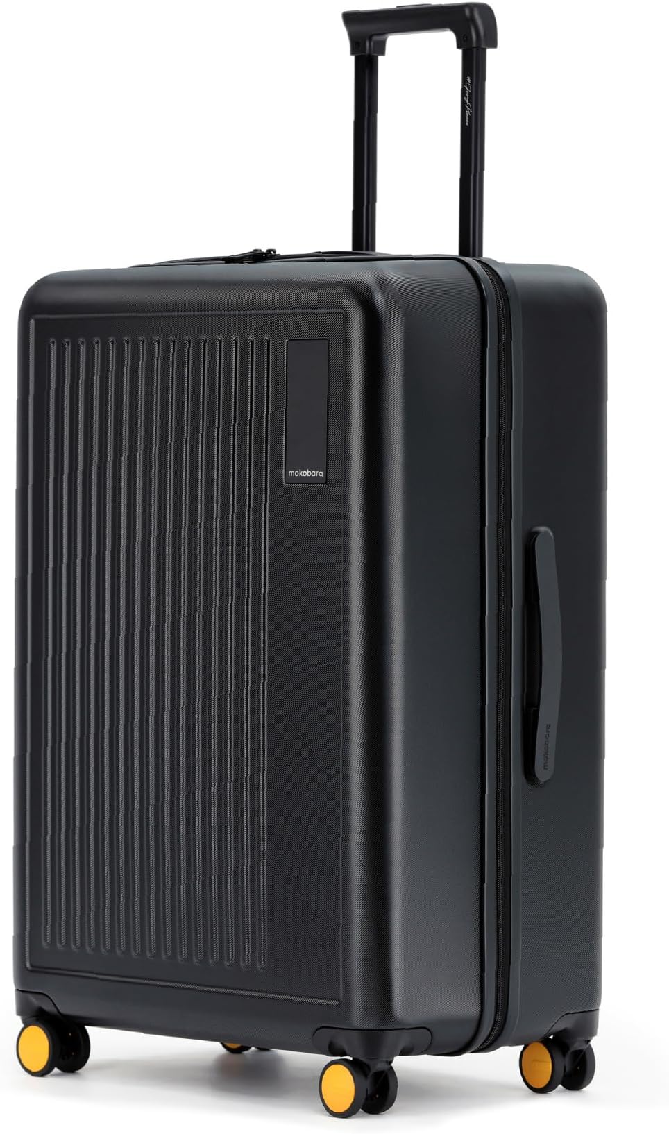 Transit Check-in Large Luggage Trolley Bag-74cm(100L),Lightweight Polycarbonate Hardshell,360° 8 Silent Wheels,One Push TSA Lock,Premium Zipper,Suitcase for 15+ Day Travel,Black(Money Moves)