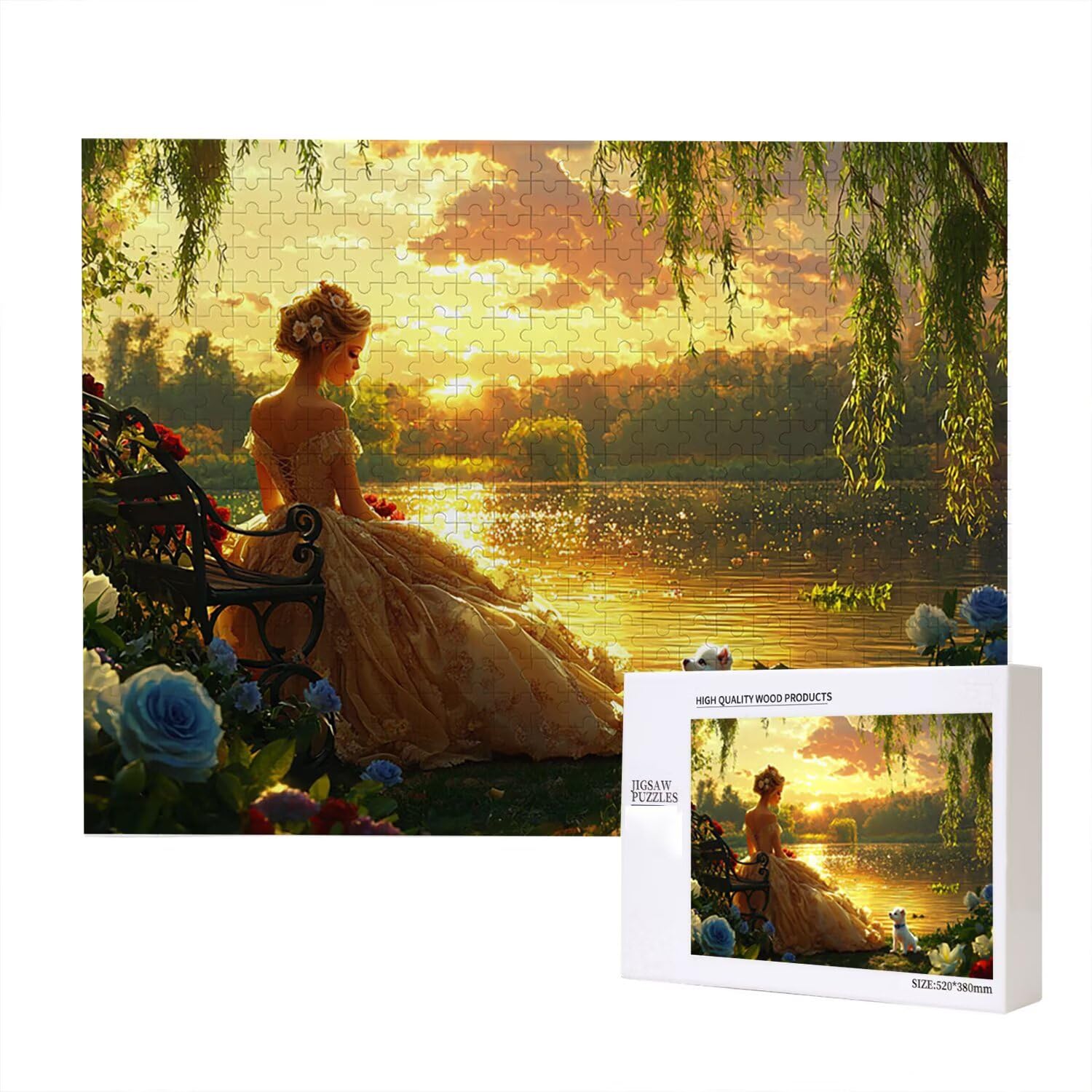 Jigsaw Puzzle, 2000 Pezzi Puzzle Classici, Giardino Puzzle Rilassamento Intelligence, Mpossibile Difficile Puzzle Impegnativo per Adulti Puzzle Gioco Familiare, Regalo per Amore Amico Donnafr0-948