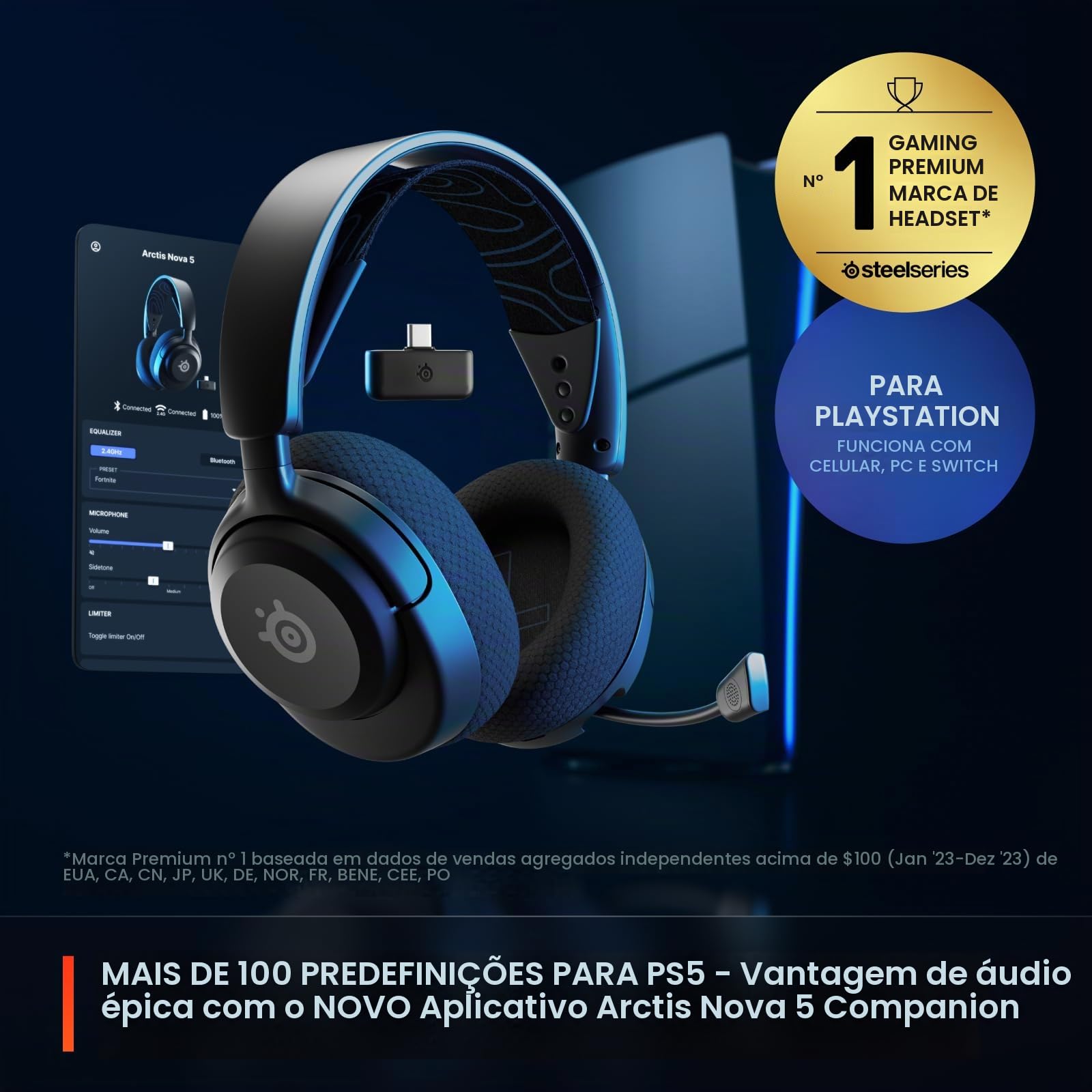 HEADSET STEEL ARCTIS NV 5P 61673 | Amazon.com.br